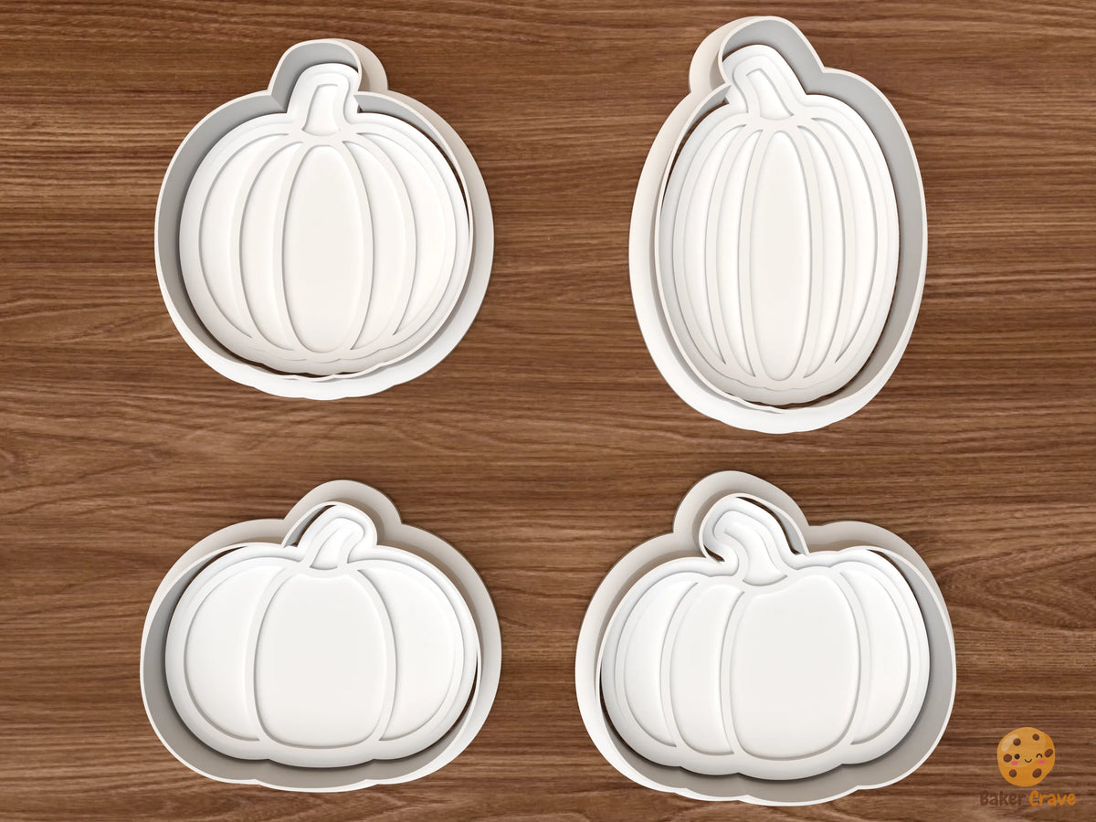 Pumpkin Shapes Cookie Cutter Set