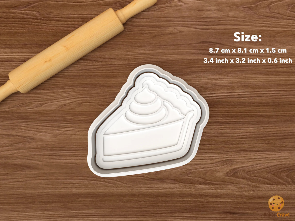 Pumpkin Spice Treats Cookie Cutter Set - single pumpkin pie slice