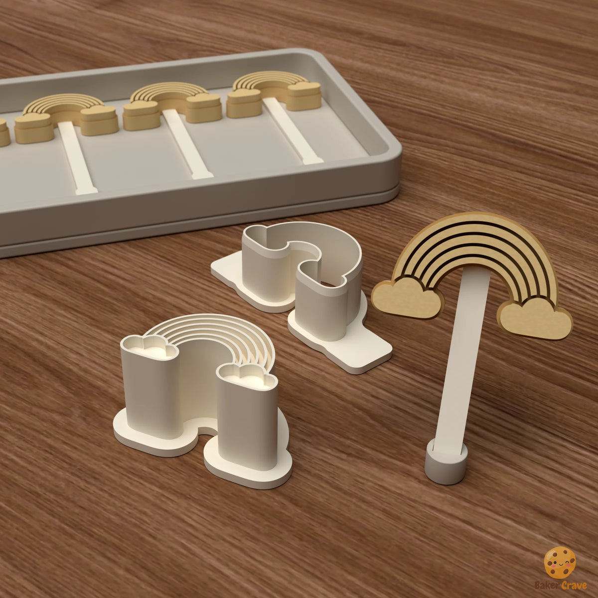 Rainbow Cake Pop Mold STL File