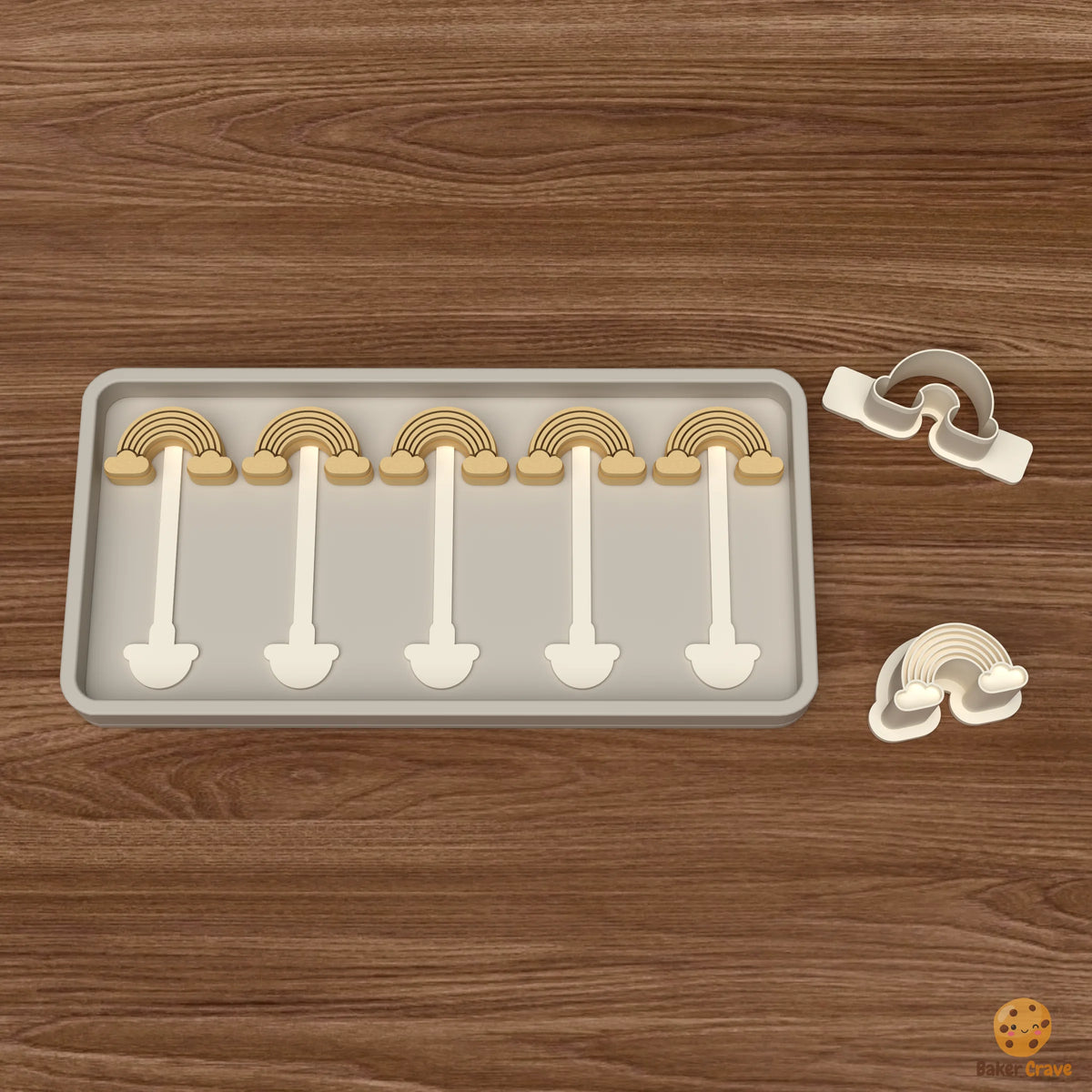 Rainbow Cake Pop Mold STL File