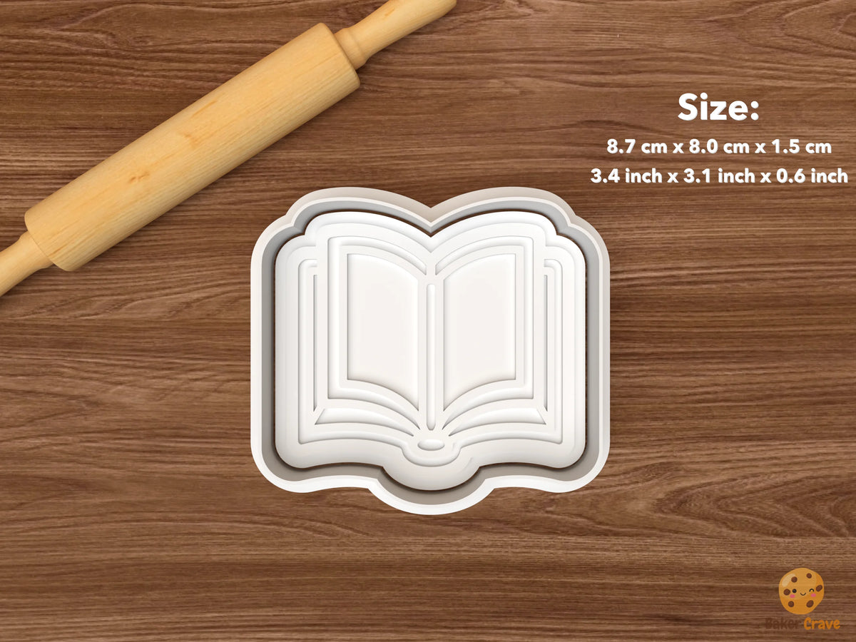 Reading Skills Cookie Cutter Set STL File - single open book