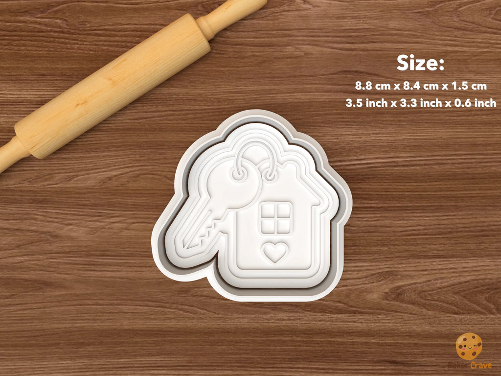 Real Estate Closing Cookie Cutter Set STL File - single house keys