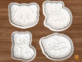 Red Panda Cookie Cutter Set STL File - 01 set main