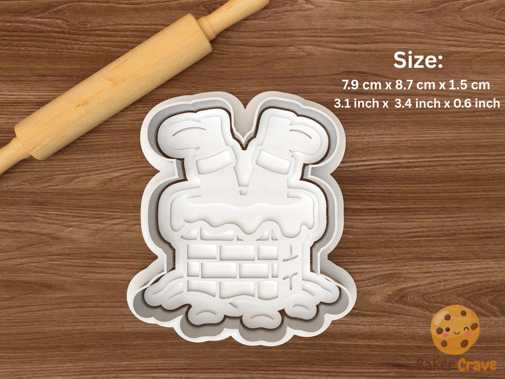 Reindeer and santa Cookie Cutter Set STL File - reindeersanta4fix