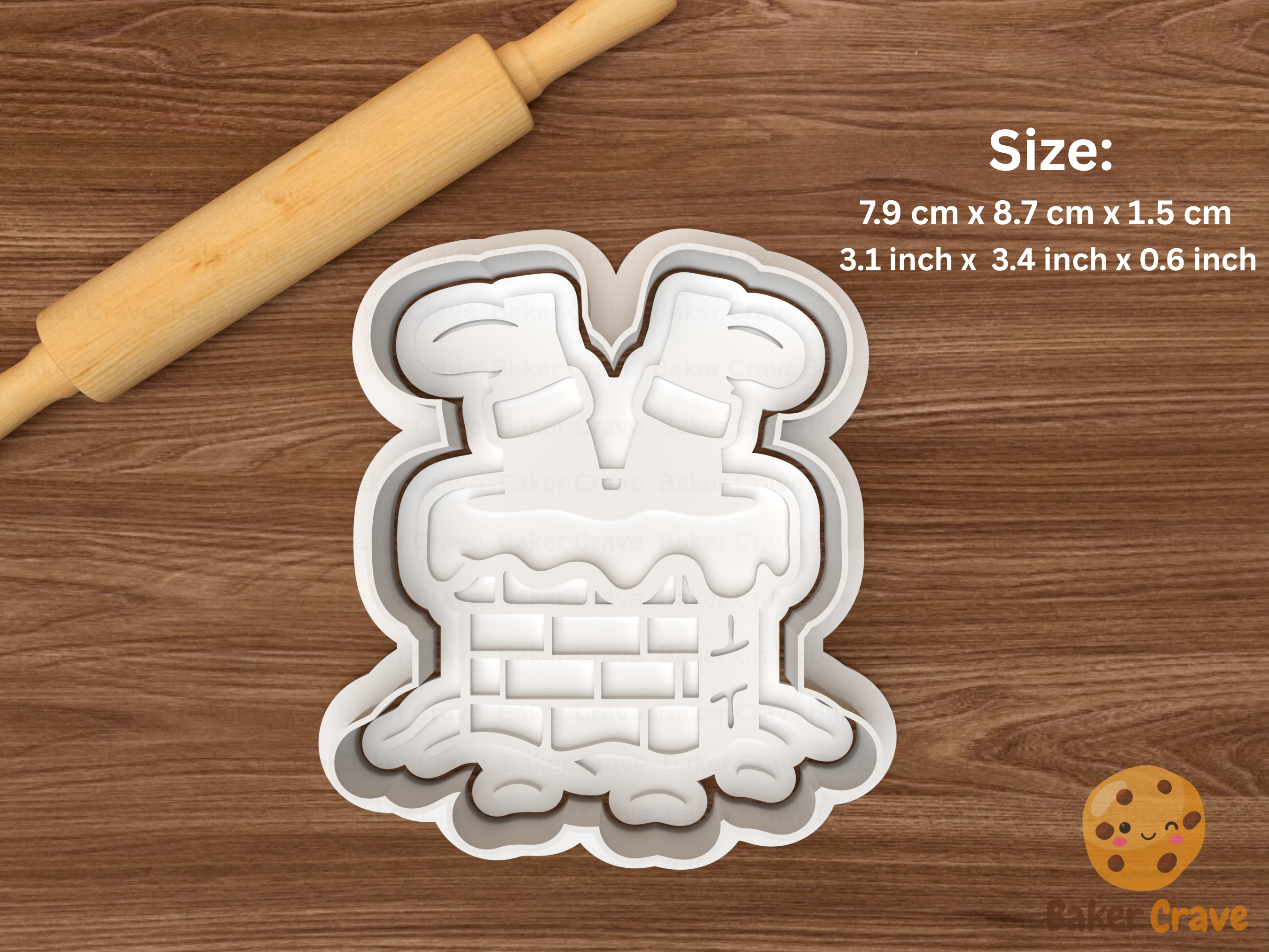 Reindeer and santa Cookie Cutter Set STL File - reindeersanta4fix