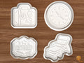 Retirement Party Cookie Cutter Set STL File - 01 set main
