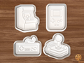Retro Gaming Cookie Cutter Set STL File - retro1