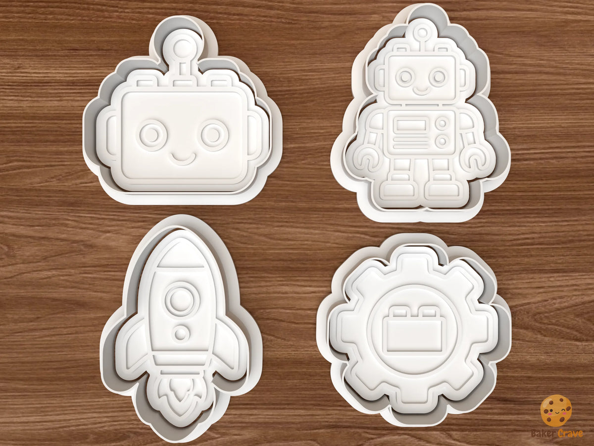 Robot & Space Cookie Cutter Set - 01 set main
