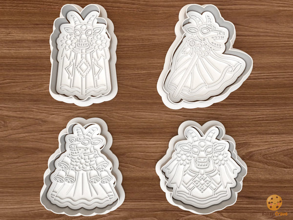 Romanian Goat Dance Christmas Cookie Cutter Set