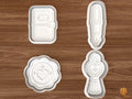 Romantic Stationery Cookie Cutter Set STL File - 01 set main