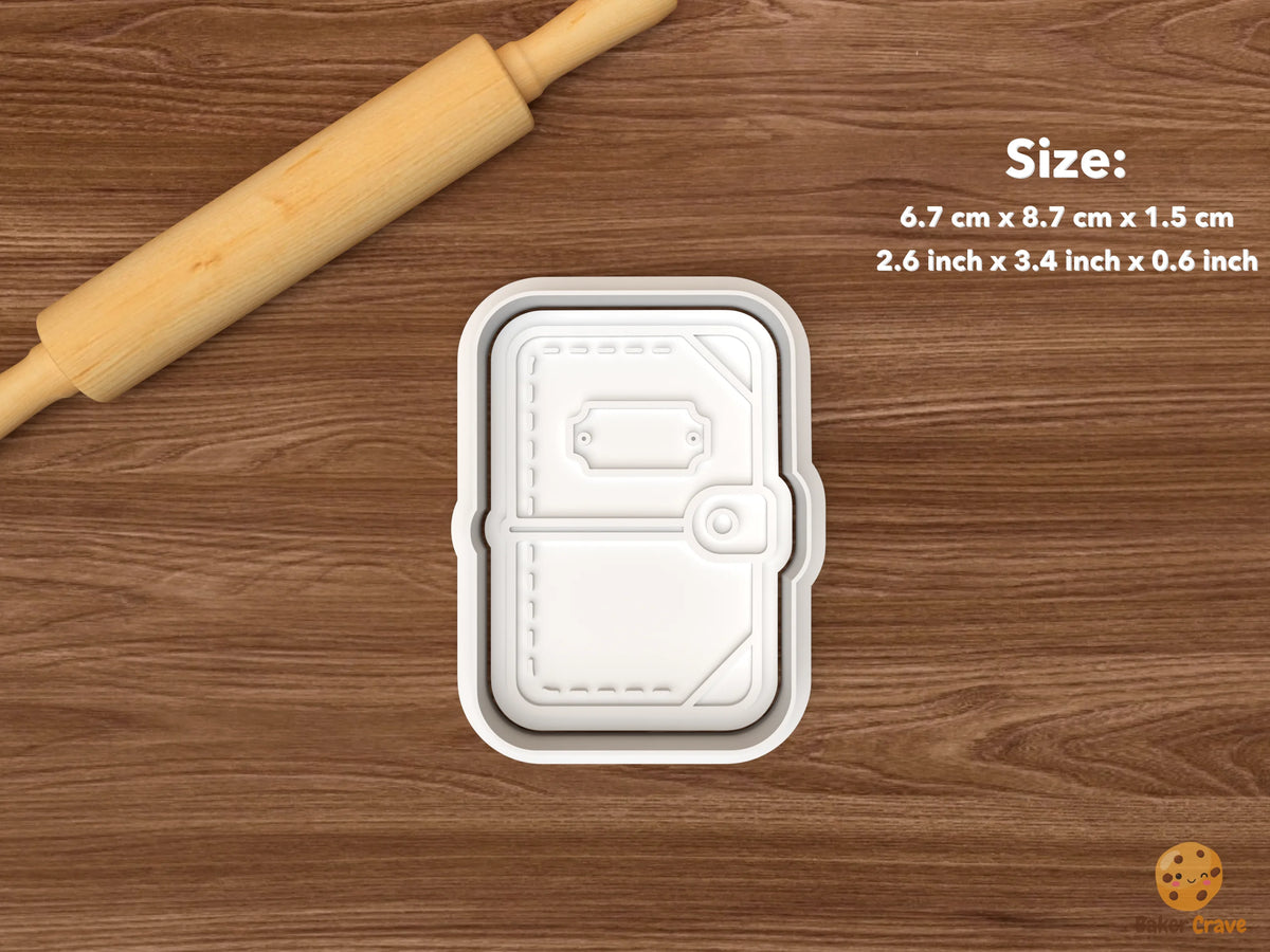 Romantic Stationery Cookie Cutter Set STL File - single journal notebook