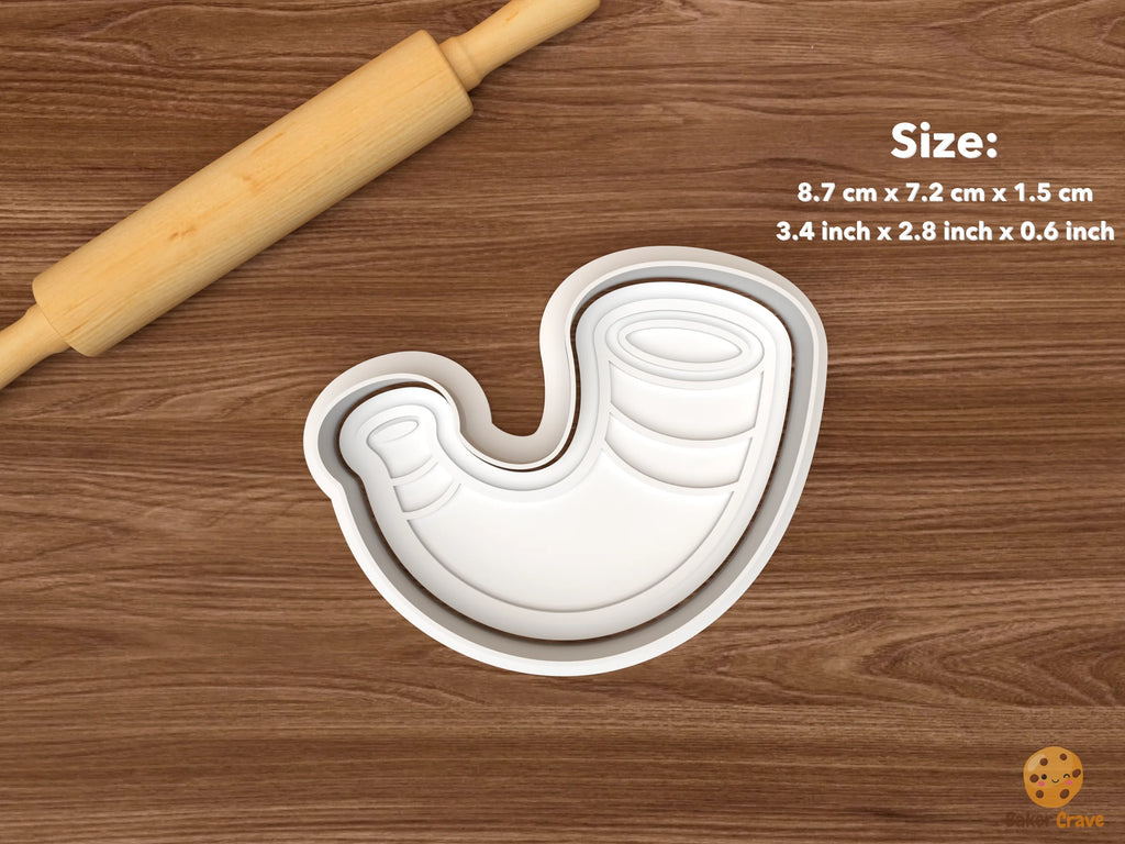 Rosh Hashanah Cookie Cutter Set STL File - single shofar