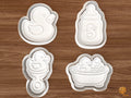 Rubber Duck Baby Shower Cookie Cutter Set STL File - 01 set main