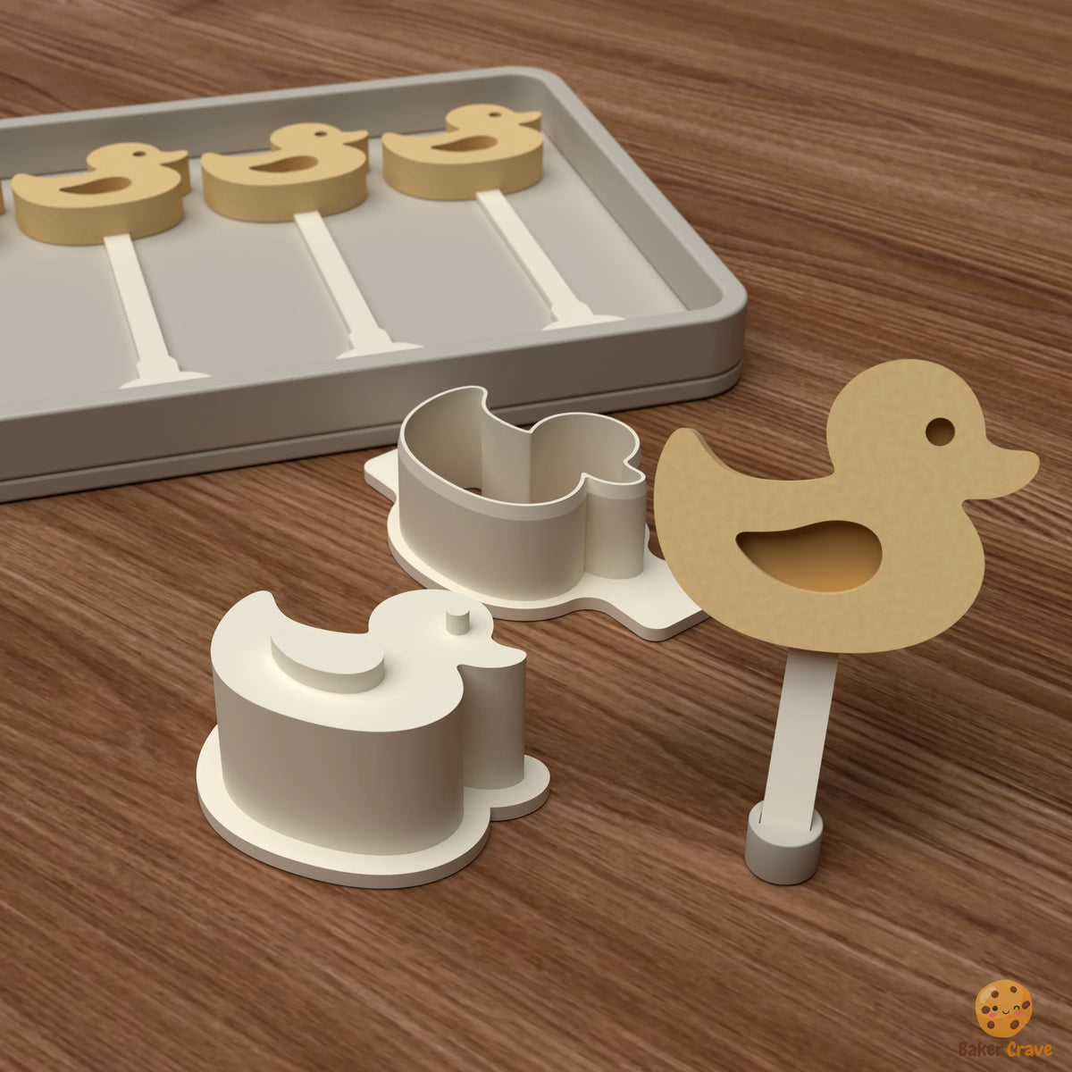 Rubber Ducky Cake Pop Mold STL File
