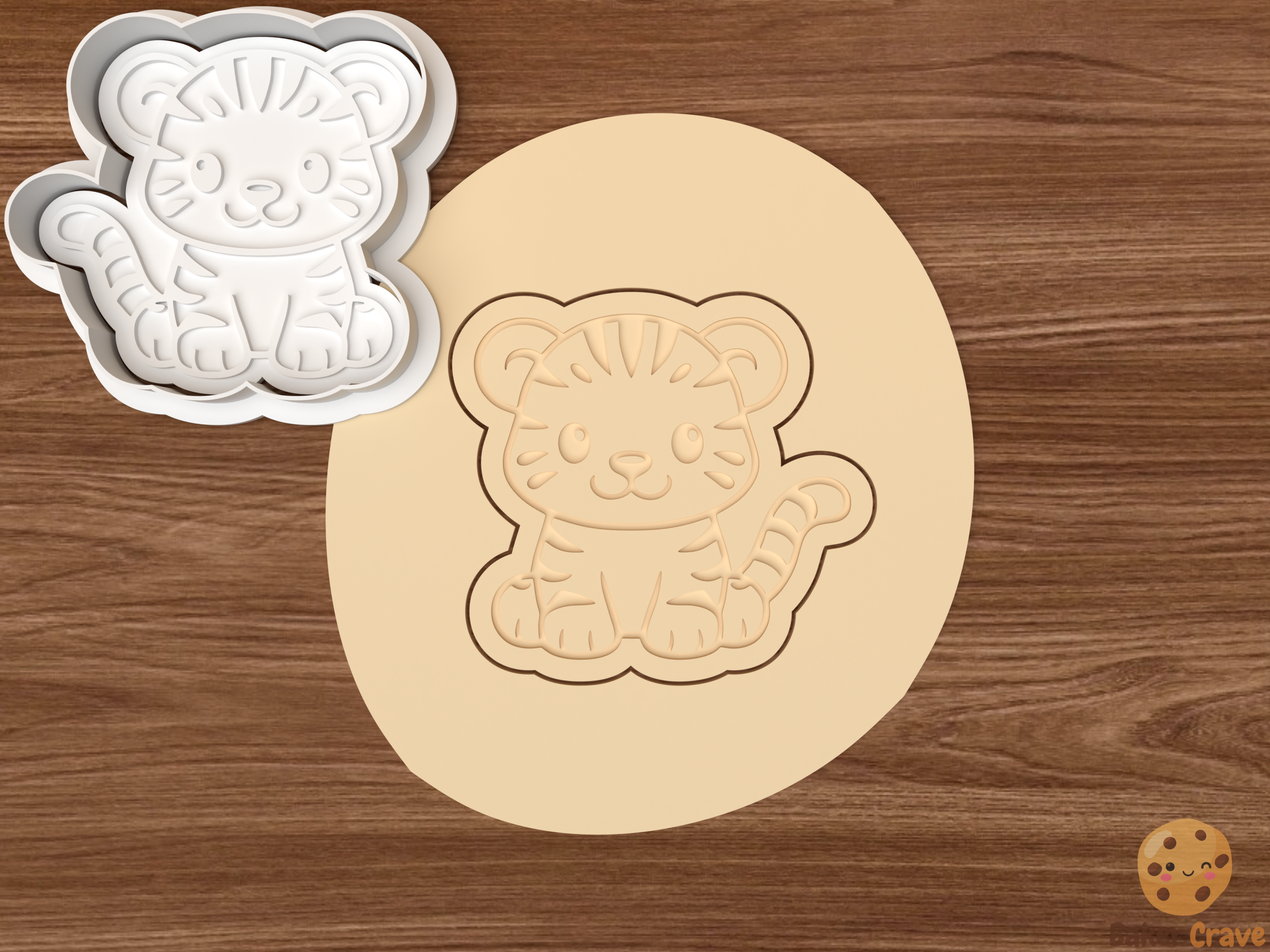Baby Safari Animals Cookie Cutter Set STL File - safari3