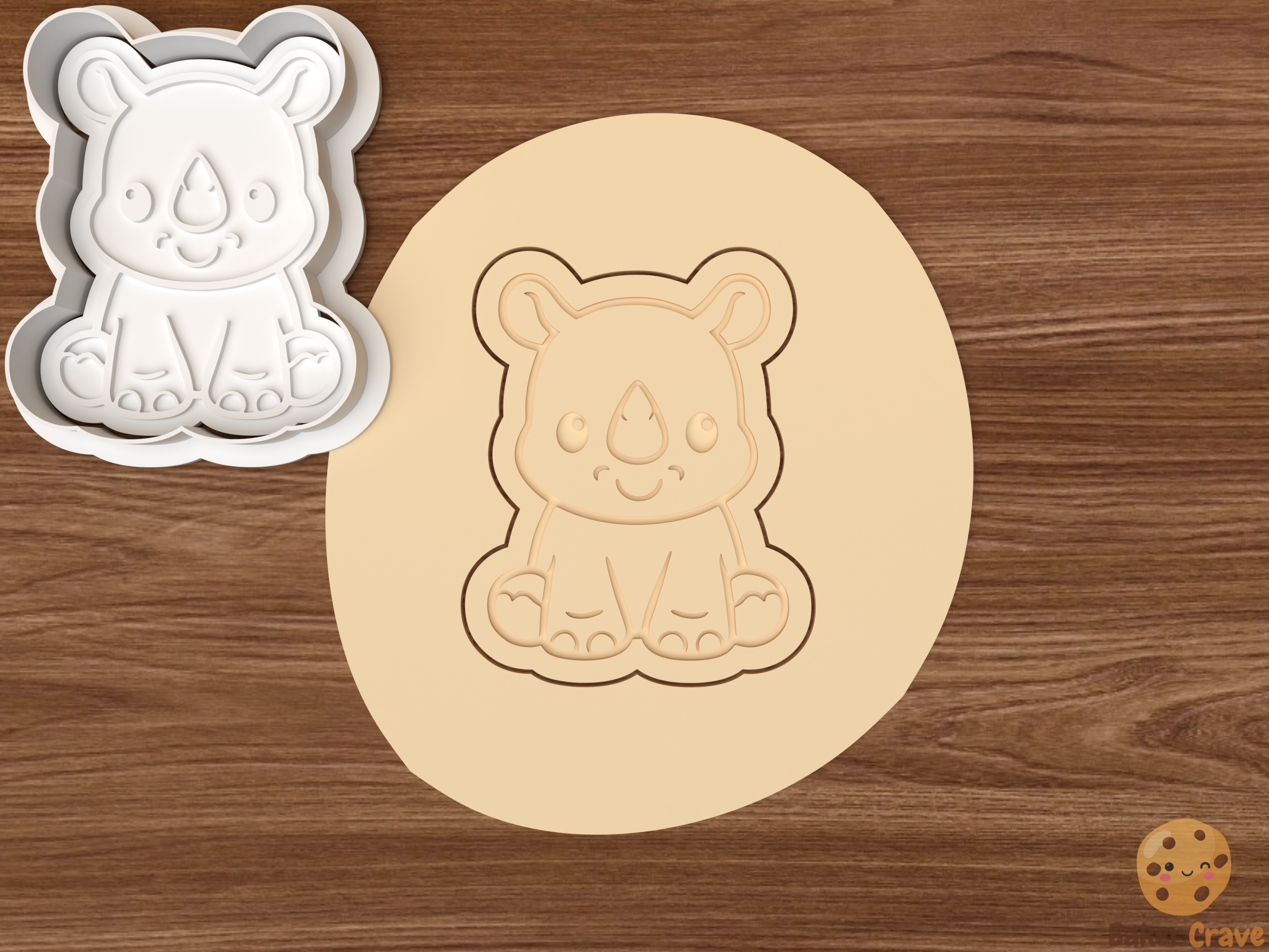 Baby Safari Animals Cookie Cutter Set STL File - safari9