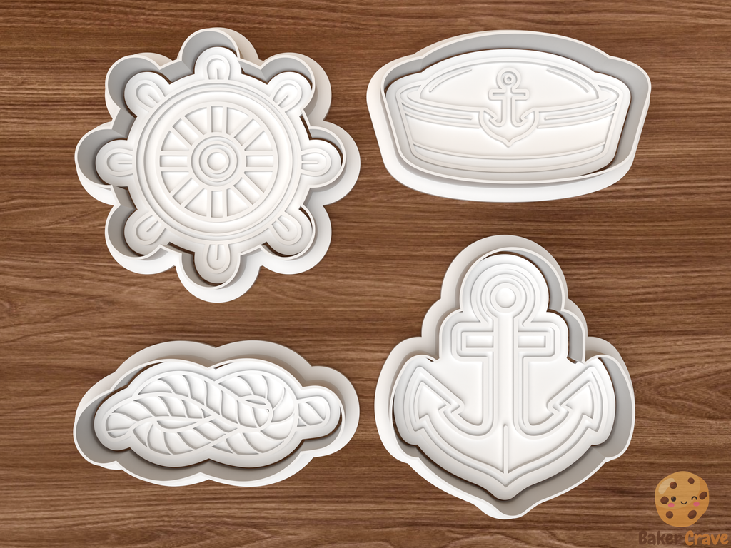 Sailor Cookie Cutter Set STL File - sailor1