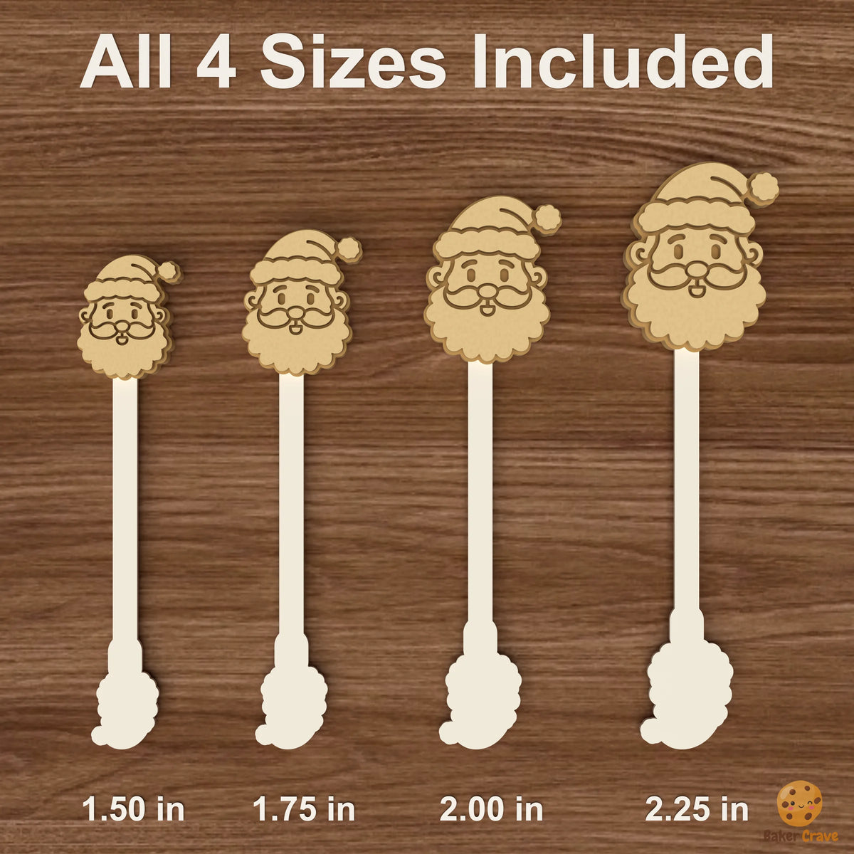 Santa Cake Pop Mold STL File