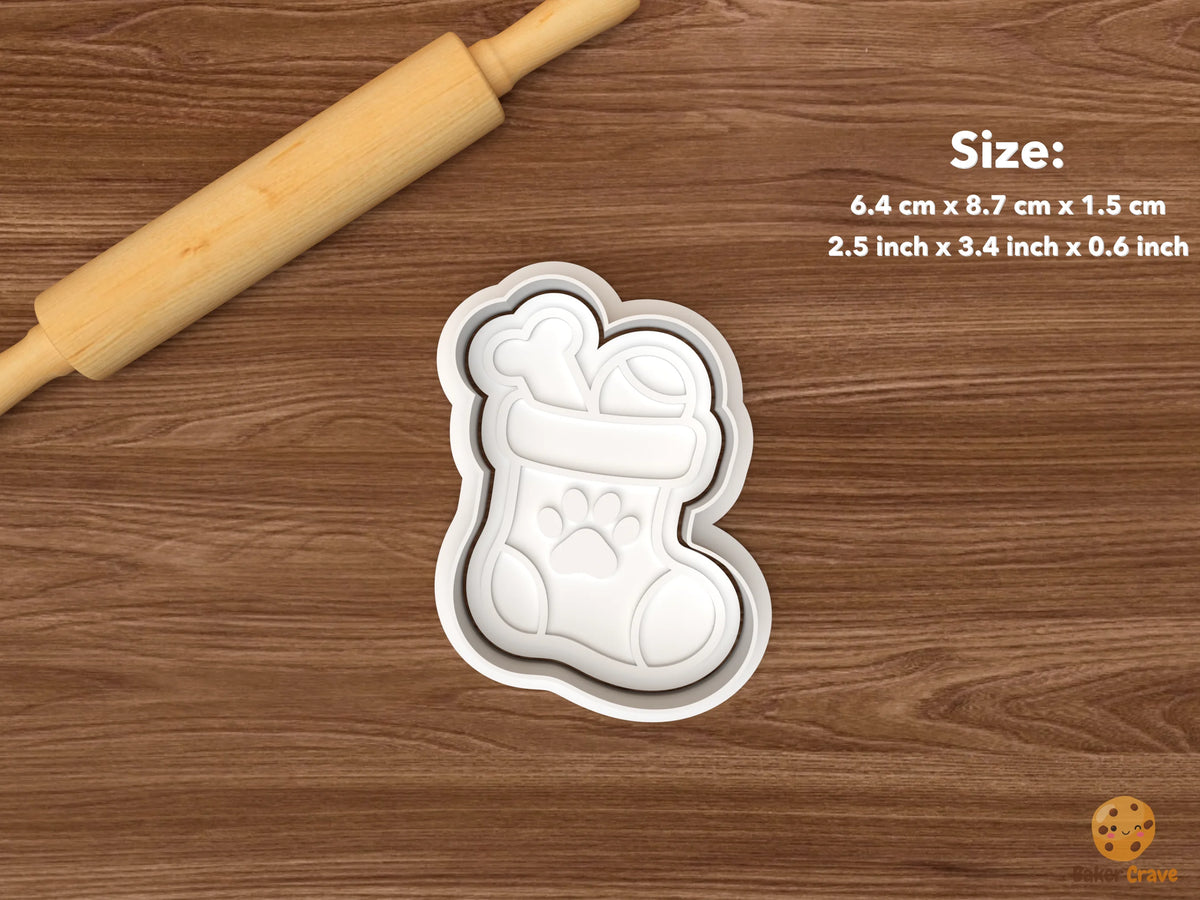 Santa Paws Cookie Cutter Set STL File