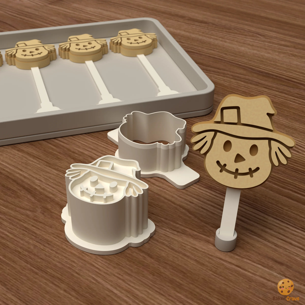Scarecrow Cake Pop Mold STL File