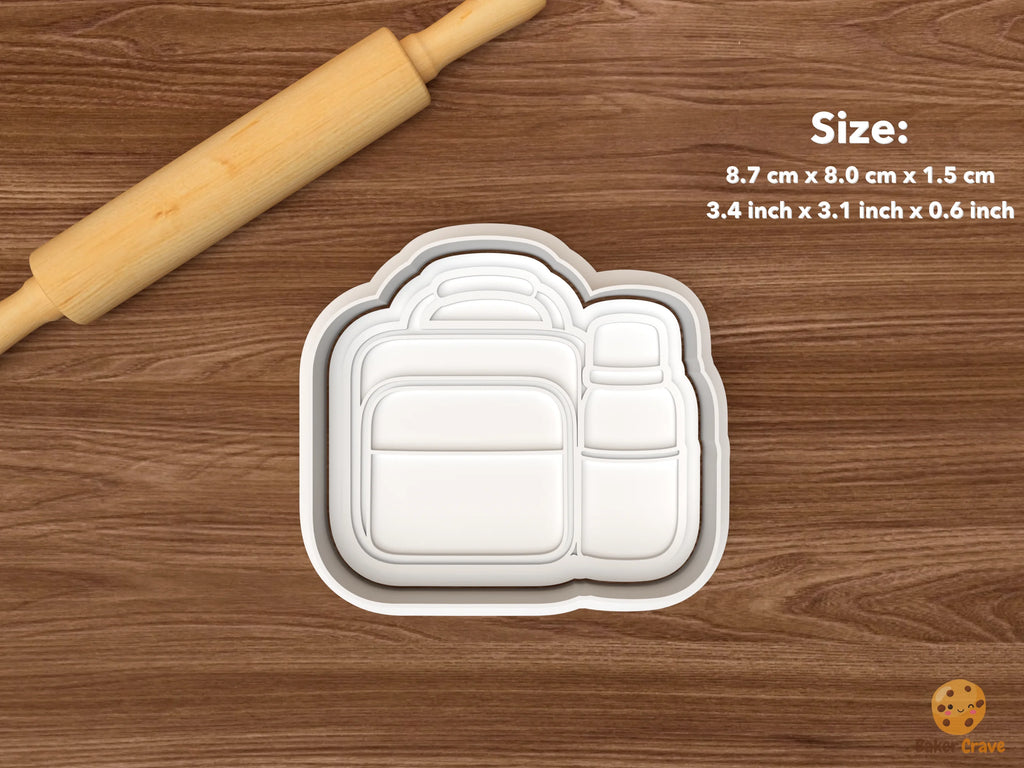 School Lunchbox Cookie Cutter Set STL File