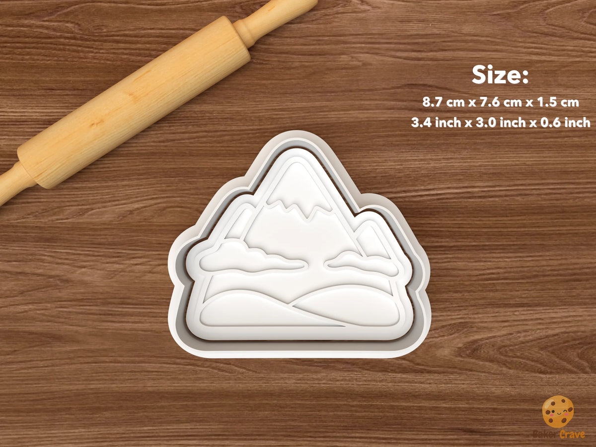 Scottish Highlands Cookie Cutter Set - single mountain landscape
