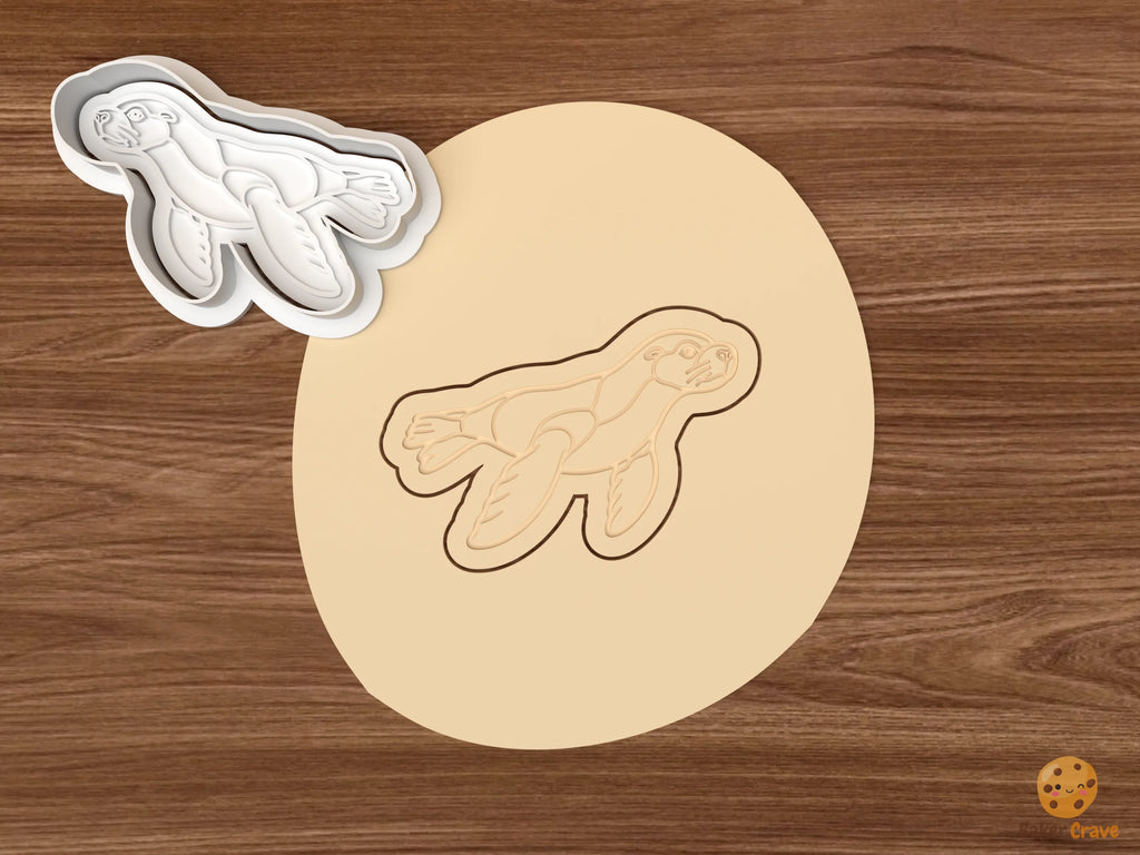 Sea Lion Cookie Cutter Set STL File - dough swimming sea lion