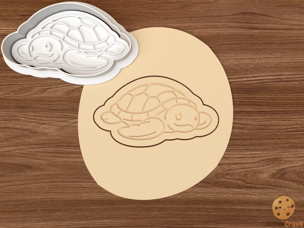 Sea Turtle Cookie Cutter Set STL File - sea2
