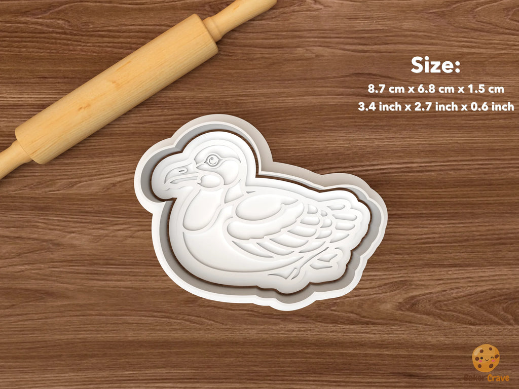 Seagull Cookie Cutter Set STL File - single side profile seagull