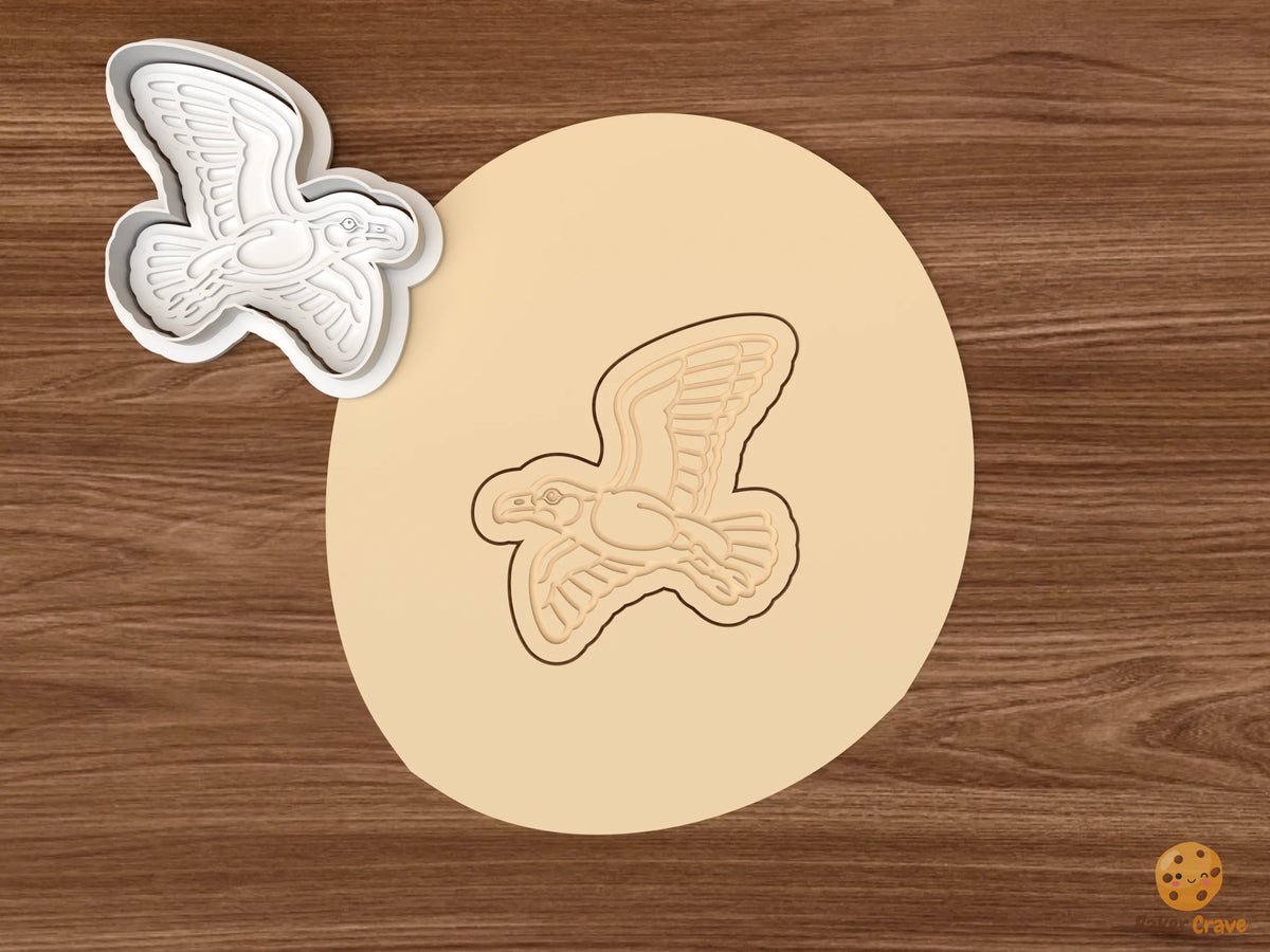Seagull Cookie Cutter Set - dough flying seagull