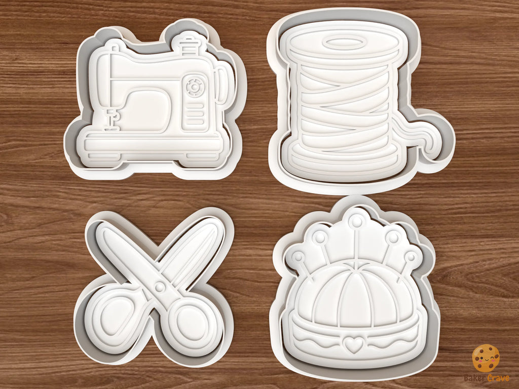 Sewing Essentials Cookie Cutter Set STL File