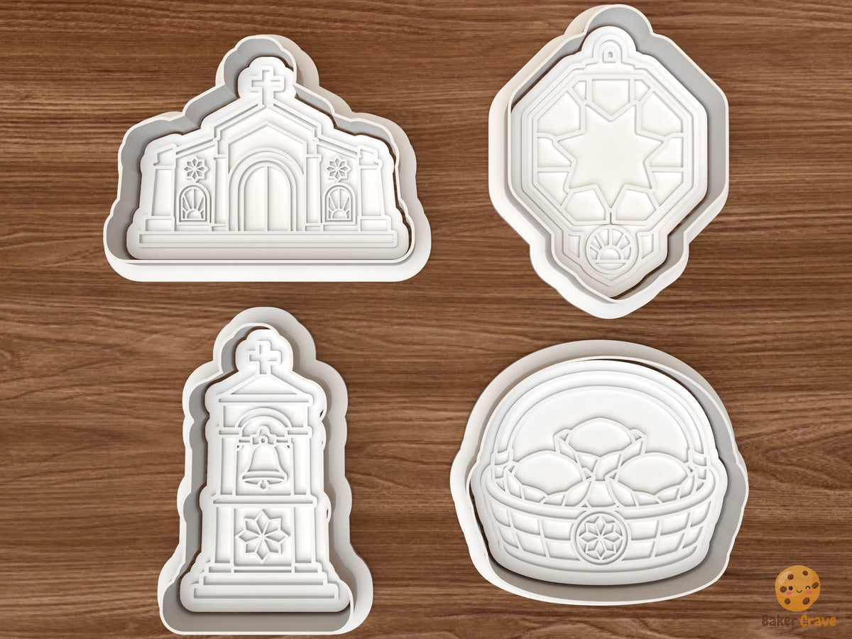 Simbang Gabi Christmas Cookie Cutter Set STL File - 01 set main