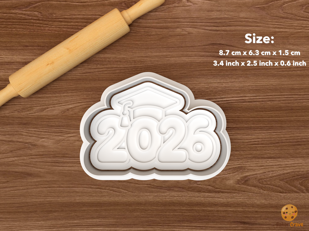 Grad Cap Cookie Cutter STL File