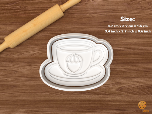 Autumn Tea Party Cookie Cutter Set STL File