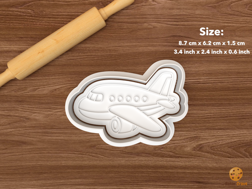Aviation Travel Cookie Cutter Set STL File - single airplane