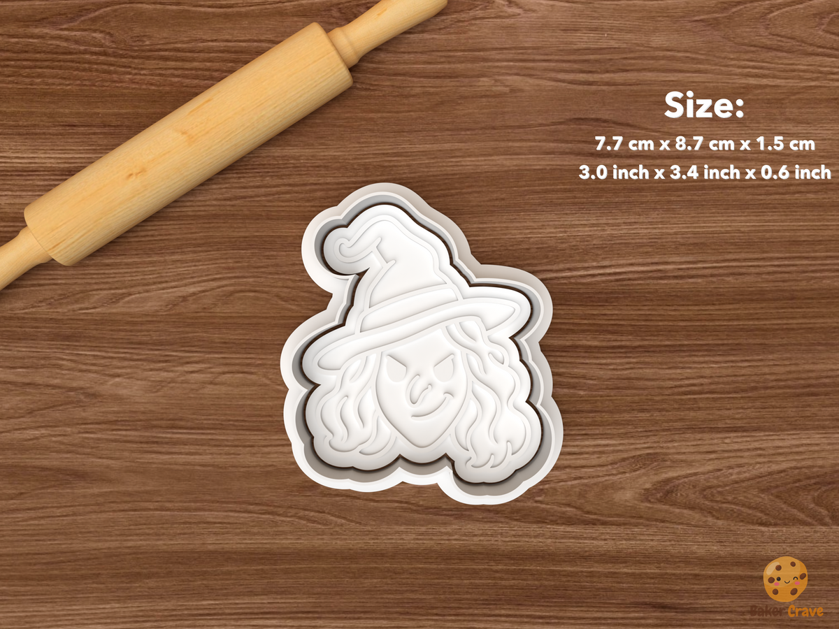 Classic Witch Faces Cookie Cutter Set STL File