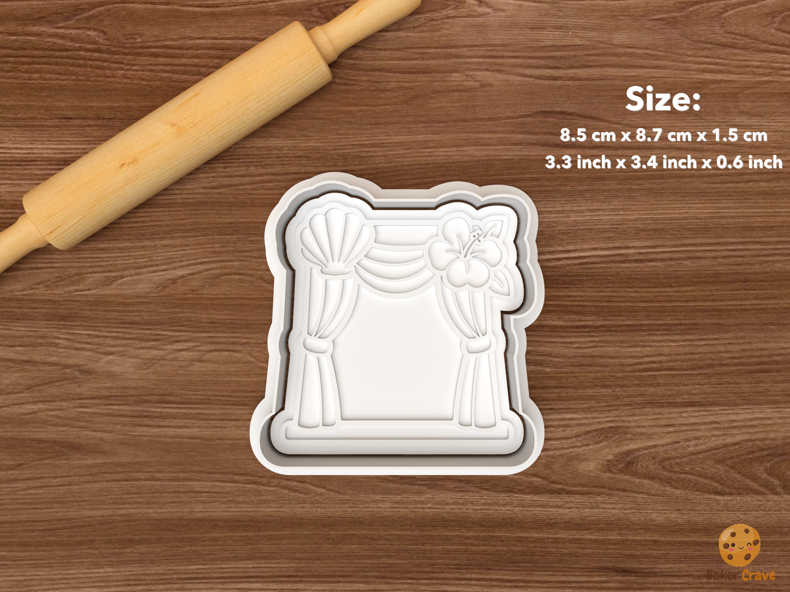Coastal Bride Cookie Cutter Set STL File - single beach wedding arch