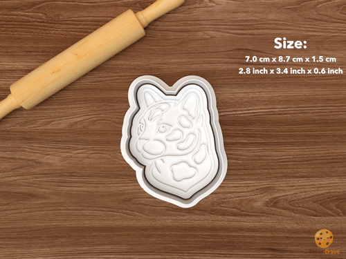 Bengal Cat Cookie Cutter Set STL File - single bengal cat face