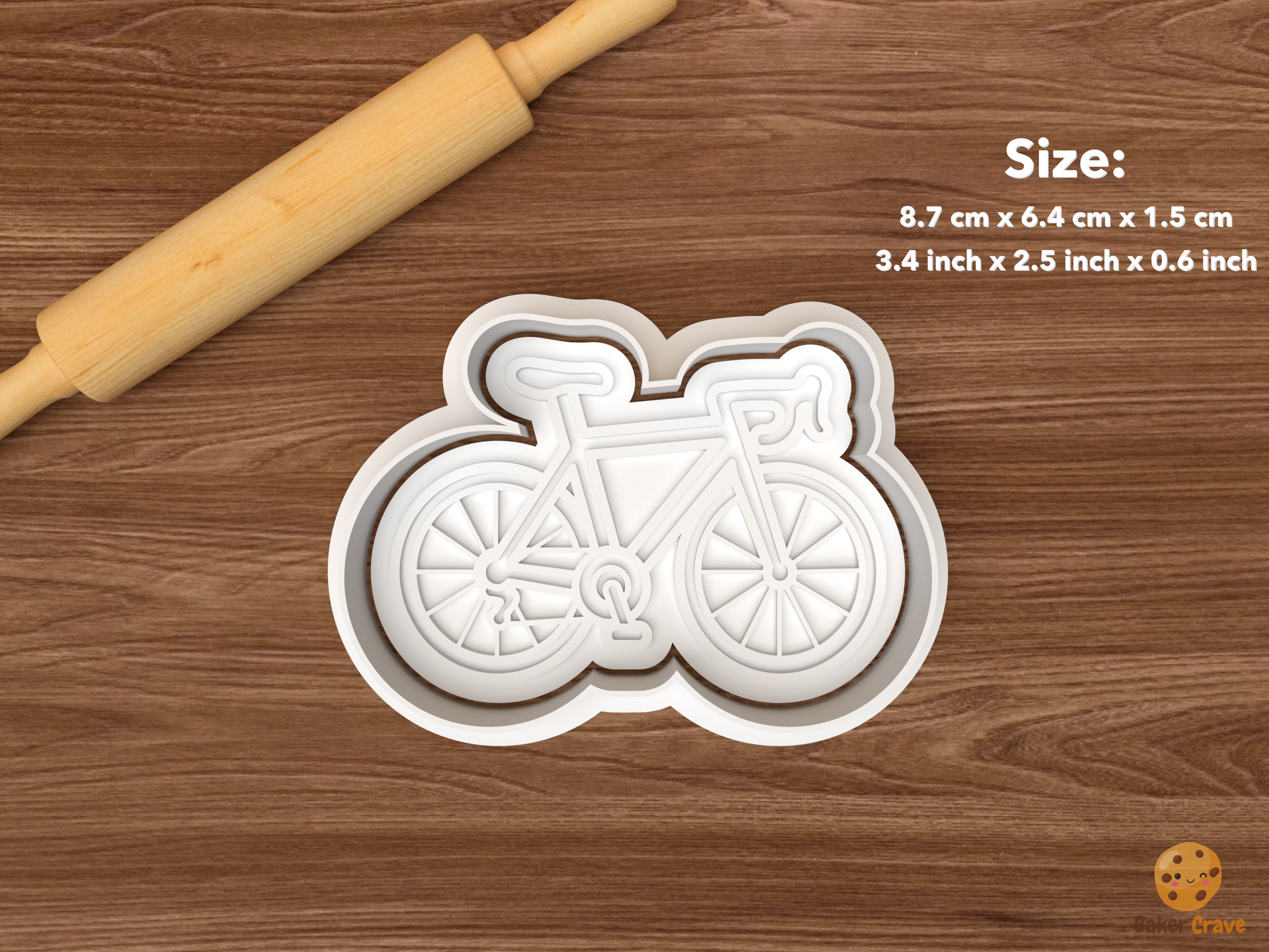 Cycling Cookie Cutter Set STL File