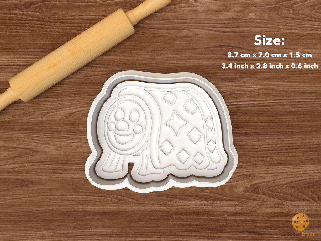 Tio De Nadal Christmas Cookie Cutter Set STL File - single blanketed tio de nadal log