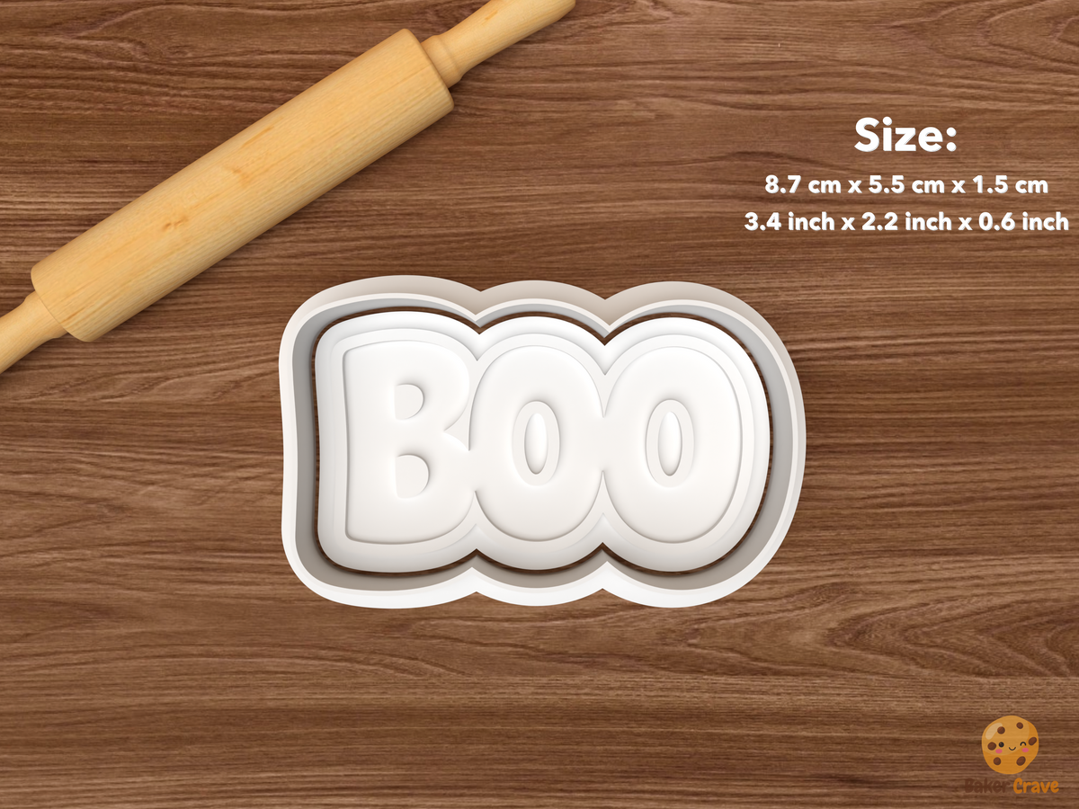 Classic Halloween Words Cookie Cutter Set STL File