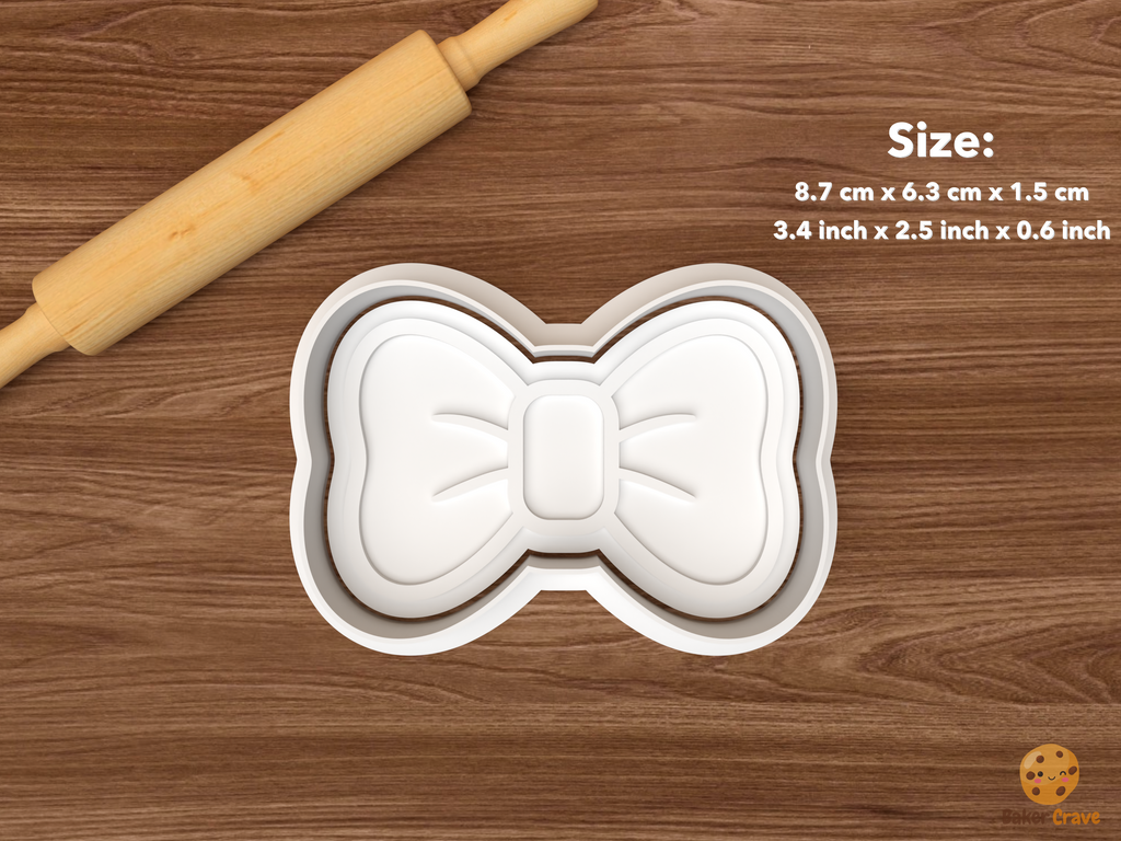 Grooming Salon Cookie Cutter Set STL File - single bow tie