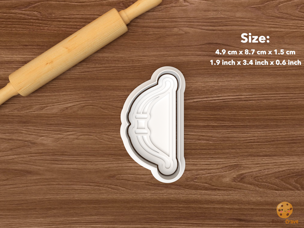 Archery Cookie Cutter Set STL File - single bow