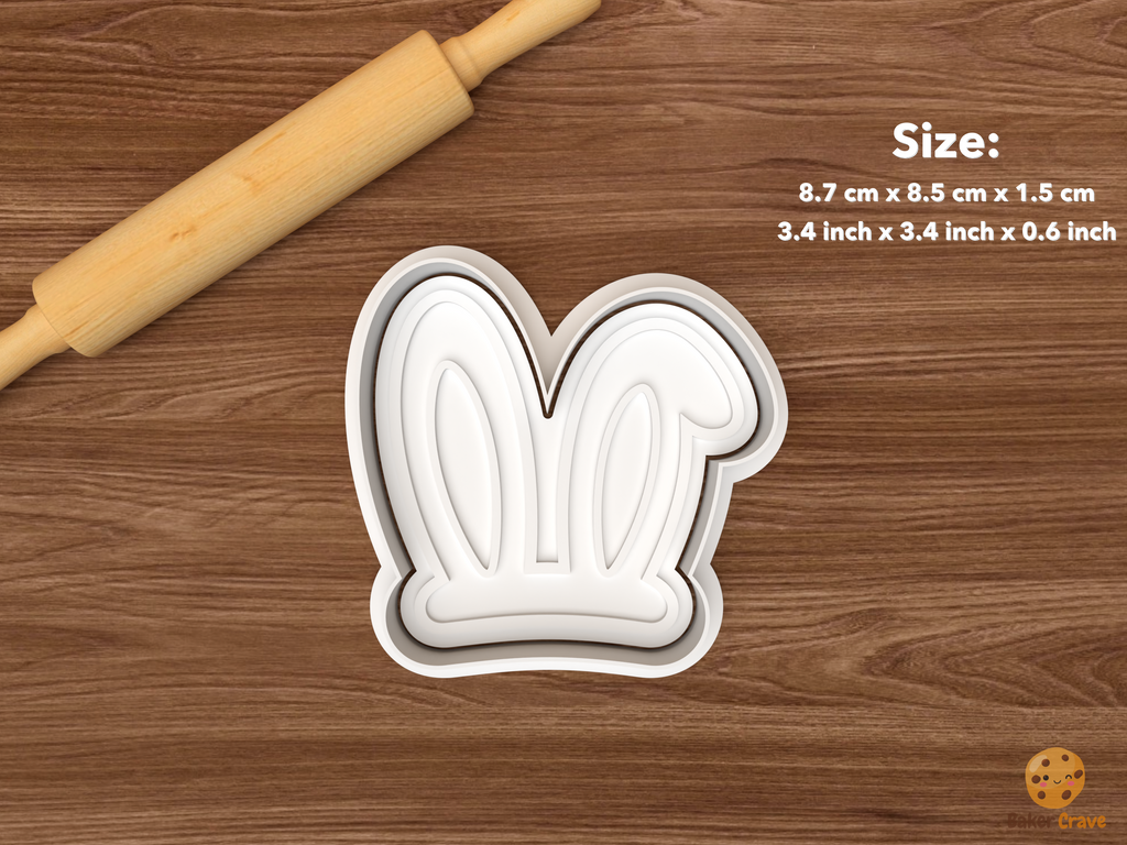 Stackable Easter Bunny Cookie Cutter Set STL File