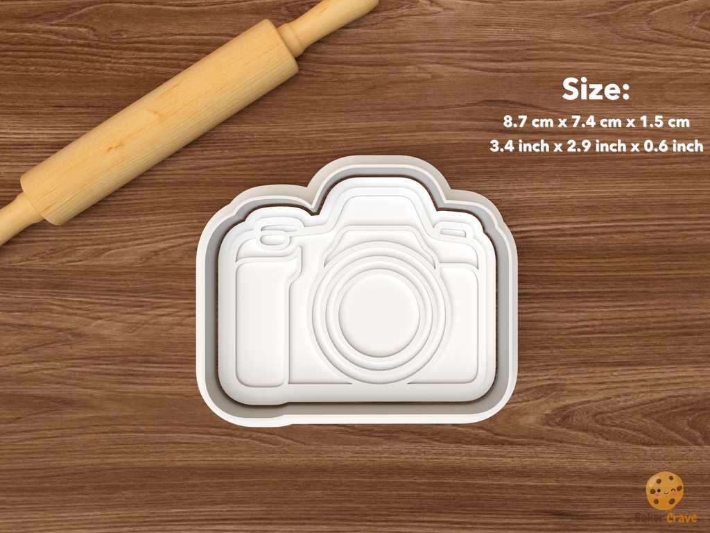 Photographer Cookie Cutter Set STL File - single camera body
