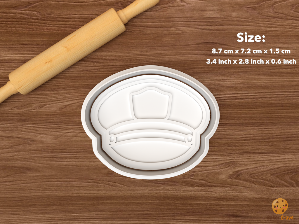 Cargo Ship Maritime Cookie Cutter Set STL File - single captain hat