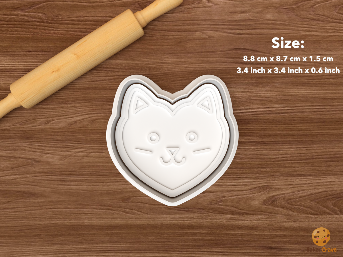 Valentine Animal Heart Faces Cookie Cutter Set