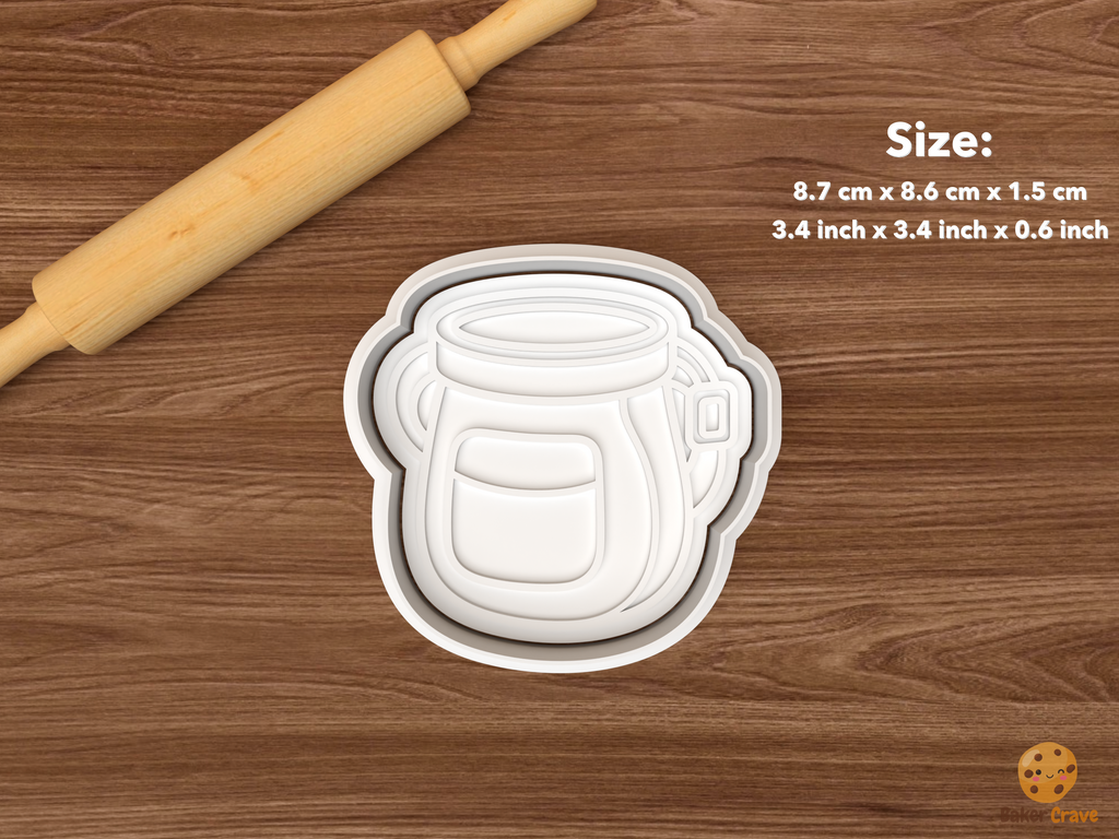 Rock Climbing Cookie Cutter Set STL File - single chalk bag
