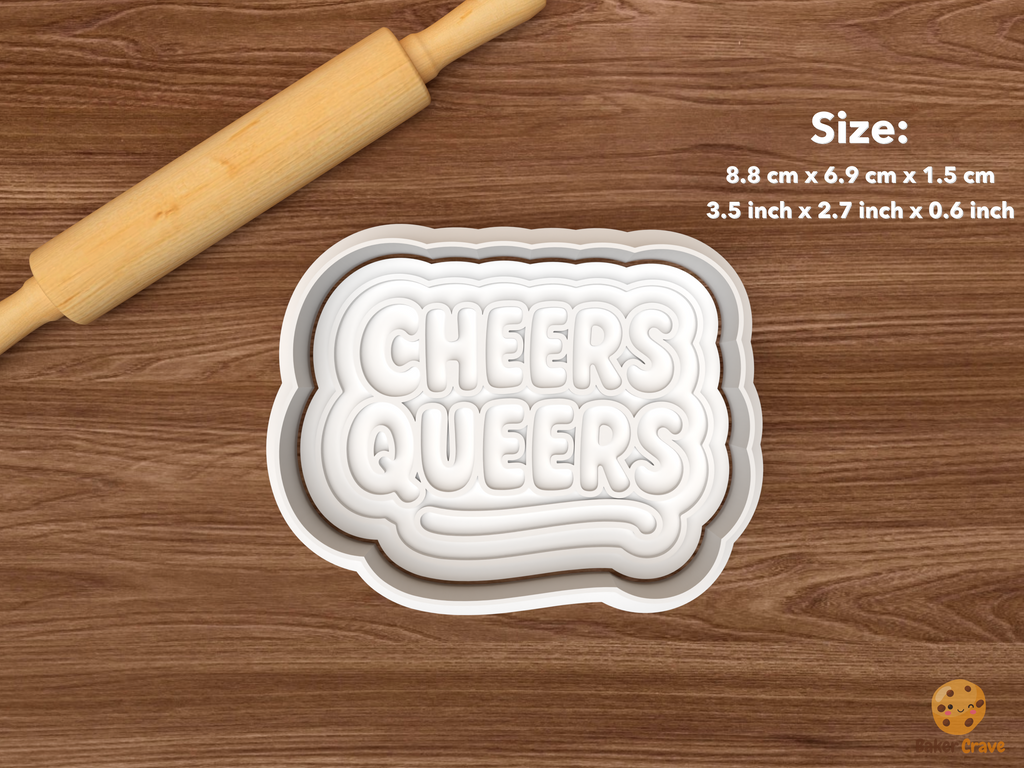 Pride Cookie Cutter Set STL File - single cheers queers