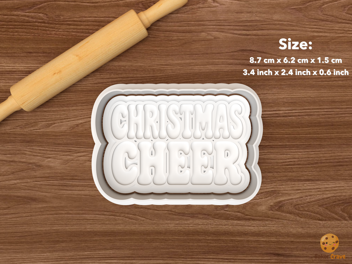 Traditional Christmas Wishes Cookie Cutter Set STL File